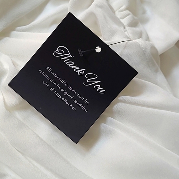 New White Soieblu strapless maxi dress size small - Picture 3 of 5